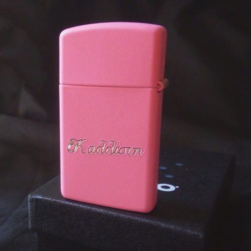 Αναπτήρας Zippo® Pink Matte 1638 με χάραξη!