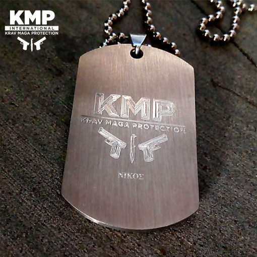 Ταυτότητα Λαιμού/Μπρελόκ Krav Maga Protection KMP® με χάραξη από διαμάντι - Image 2