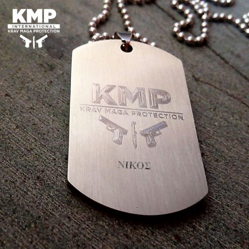 Ταυτότητα Λαιμού/Μπρελόκ Krav Maga Protection KMP® με χάραξη από διαμάντι - Image 3