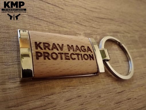 Μπρελόκ με ξύλο και μέταλλο Krav Maga Protection KMP®
