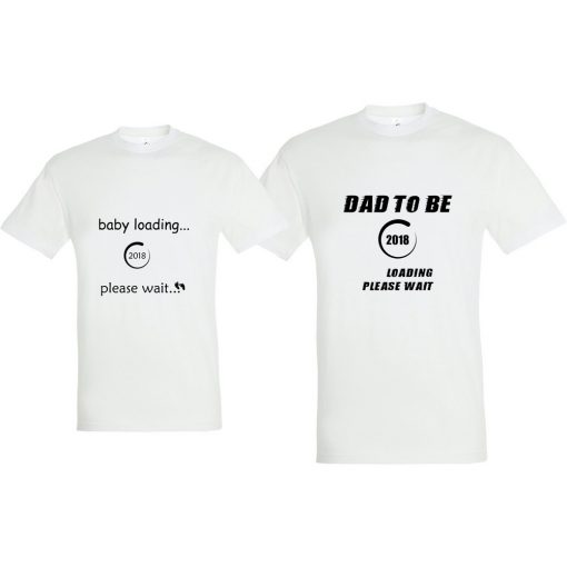 Baby is Loading! Σετ από 2 μπλουζάκια προσωποποιημένα!