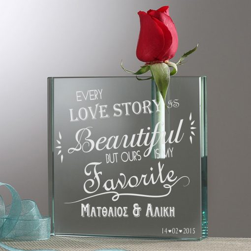 Love Story!- Προσωποποιημένο Βάζο Με θήκη Για Λουλούδι