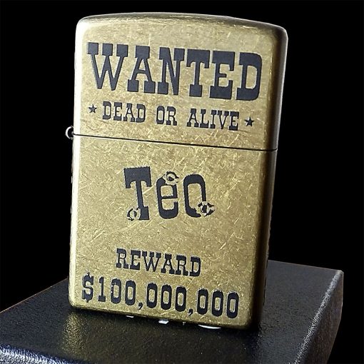 Wanted Dead or Alive! Προσωποποιημένος Συλλεκτικός Αναπτήρας Zippo