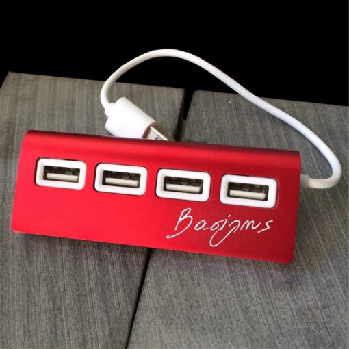 USB HUB Προσωποποιημένο με χάραξη Laser - Image 2