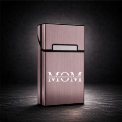 Λεπτή Ροζ Θήκη Τσιγάρων (Slim) με Χάραξη