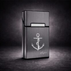 Λεπτή Θήκη Τσιγάρων (Slim) με Χάραξη Συμβόλου & Ονόματος – Επιλογή Σχεδίου | Προσωποποιημένο Δώρο