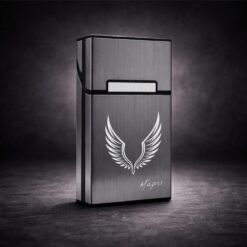 Λεπτή Θήκη Τσιγάρων (Slim) με Χάραξη Συμβόλου & Ονόματος – Επιλογή Σχεδίου | Προσωποποιημένο Δώρο