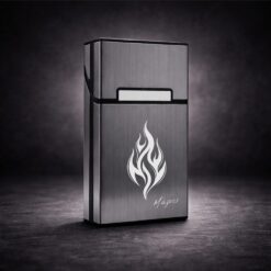 Λεπτή Θήκη Τσιγάρων (Slim) με Χάραξη Συμβόλου & Ονόματος – Επιλογή Σχεδίου | Προσωποποιημένο Δώρο