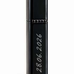Μεταλλικός Αναπτήρας Black Matte με Χάραξη - Image 5