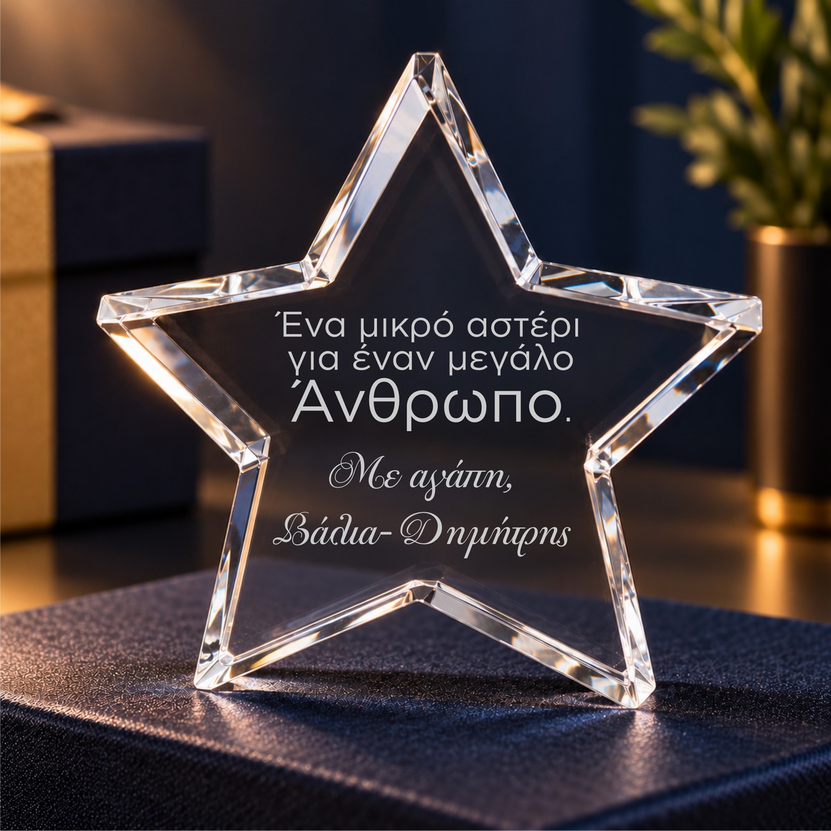 Κρυστάλλινο Αστέρι με Προσωποποιημένη Χάραξη - Image 2