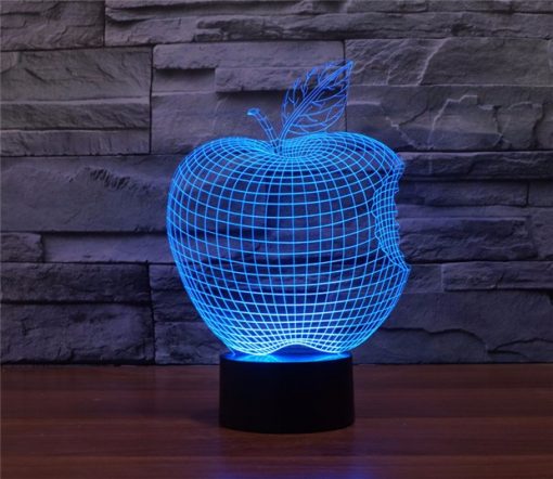 3D LED λάμπα νυχτός - Apple - Image 2