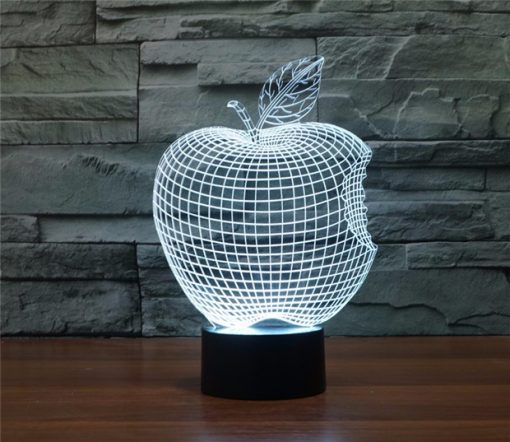 3D LED λάμπα νυχτός - Apple