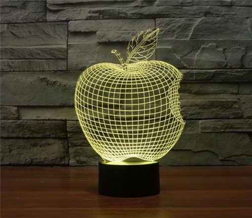 3D LED λάμπα νυχτός - Apple - Image 5