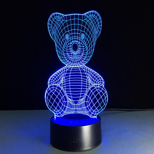 3D LED λάμπα νυχτός - Αρκουδάκι - Image 3
