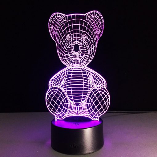 3D LED λάμπα νυχτός - Αρκουδάκι