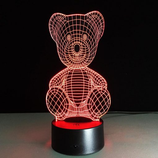 3D LED λάμπα νυχτός - Αρκουδάκι - Image 5