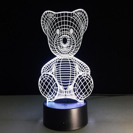 3D LED λάμπα νυχτός - Αρκουδάκι - Image 6