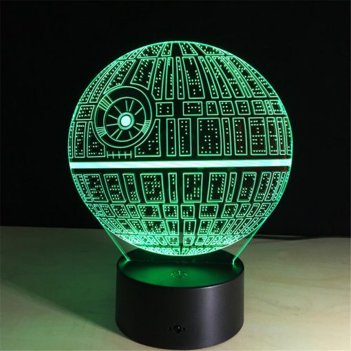 3D LED λάμπα νυχτός - Star Wars Death Star - Image 5