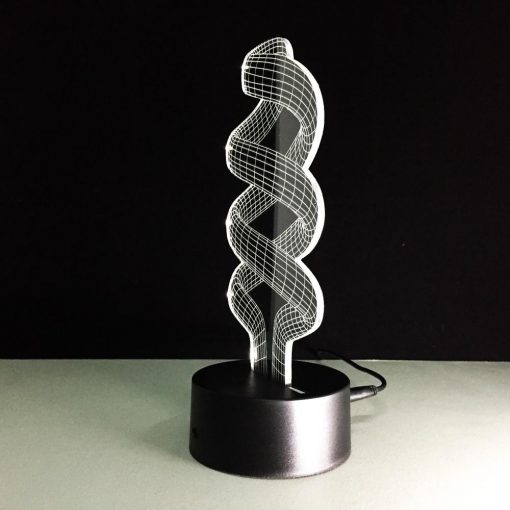 3D LED λάμπα νυχτός - DNA - Image 6