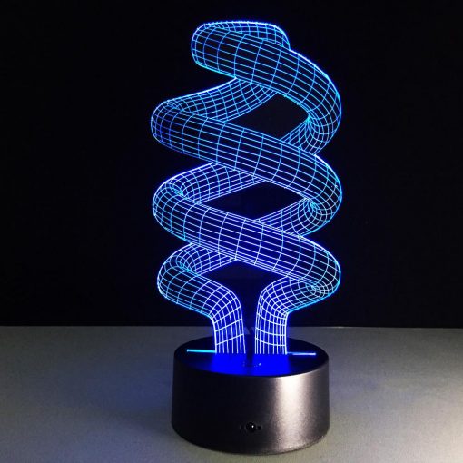 3D LED λάμπα νυχτός - DNA - Image 3
