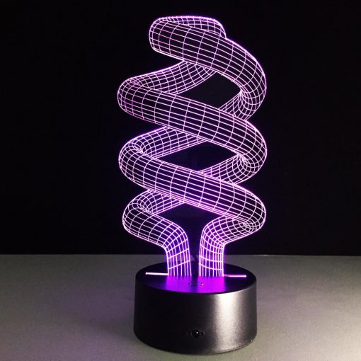 3D LED λάμπα νυχτός - DNA - Image 4