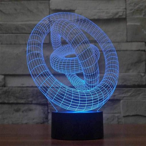 3D LED λάμπα νυχτός - Γυροσκόπιο - Image 4