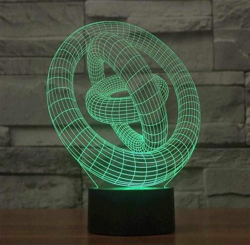 3D LED λάμπα νυχτός - Γυροσκόπιο - Image 5