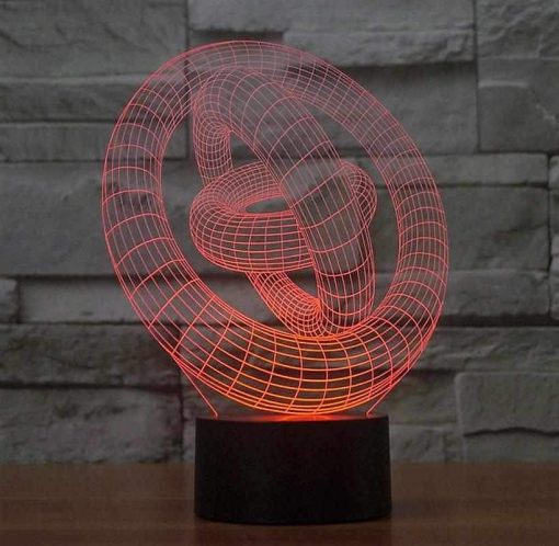 3D LED λάμπα νυχτός - Γυροσκόπιο - Image 7
