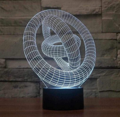 3D LED λάμπα νυχτός - Γυροσκόπιο - Image 3