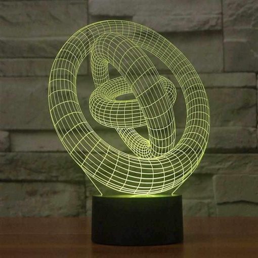 3D LED λάμπα νυχτός - Γυροσκόπιο - Image 2