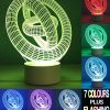 3D LED λάμπα νυχτός - Γυροσκόπιο