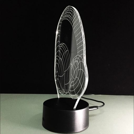 3D LED λάμπα νυχτός - DJ Ακουστικά - Image 4