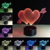3D LED λάμπα νυχτός - Romantic