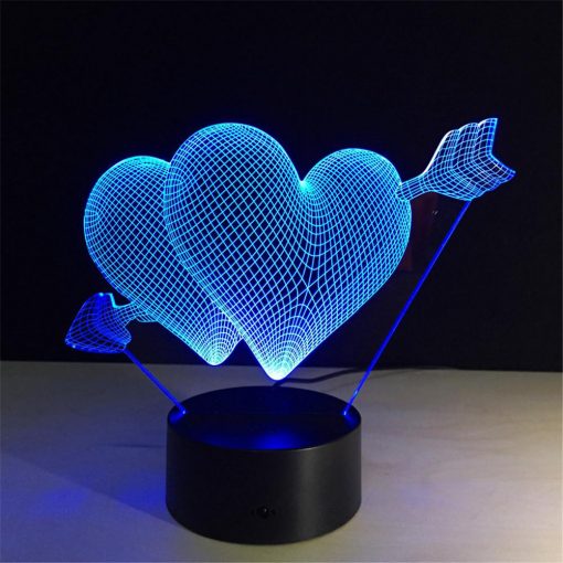 3D LED λάμπα νυχτός - Romantic - Image 6