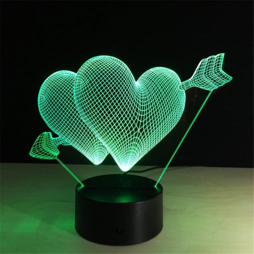 3D LED λάμπα νυχτός - Romantic - Image 5
