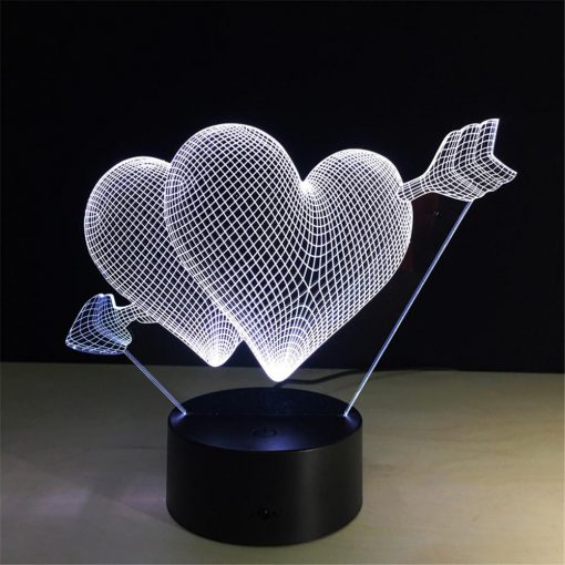 3D LED λάμπα νυχτός - Romantic - Image 2