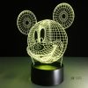 3D LED λάμπα νυχτός - Μίκυ Μάους