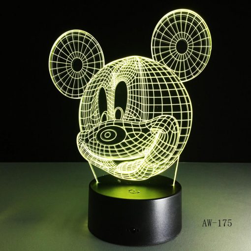 3D LED λάμπα νυχτός - Μίκυ Μάους